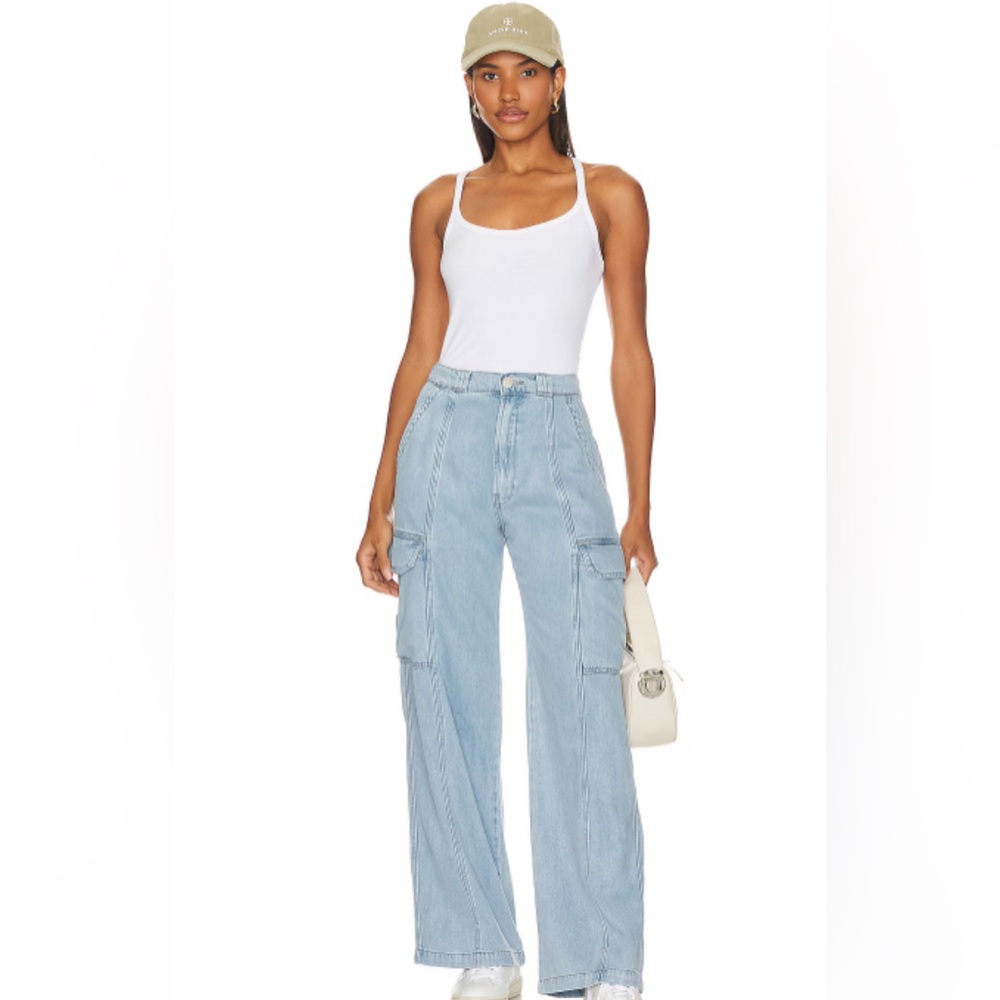 NWT HUDSON WIDE LEG HIGH RISE CARGO JEAN
